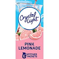 Crystal Light Pink Lemonade Naturally Flavored Powdered Drink Mix Pitcher Packets - 6 Count - Image 1