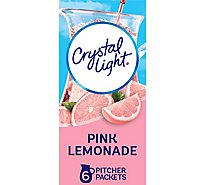 Crystal Light Drink Mix Pitcher Packs Pink Lemonade Tub 6 Count - 2.9 Oz
