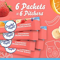 Crystal Light Strawberry Orange Banana Powdered Drink Mix  Pitcher Packets - 6 Count - Image 6