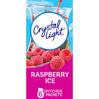 Crystal Light Raspberry Ice Artificially Flavored Powdered Drink Mix Pitcher Packets - 6 Count