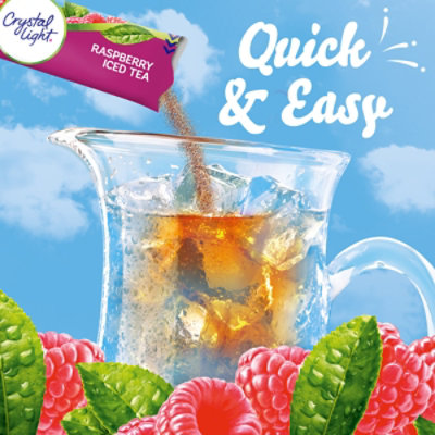 Crystal Light Raspberry Iced Tea Naturally Flavored Powdered Drink Mix Pitcher Packets - 6 Count - Image 5