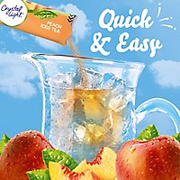 Crystal Light Peach Iced Tea Artificially Flavored Powdered Drink Mix Pitcher Packets - 6 Count - Image 3