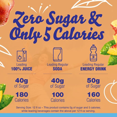Crystal Light Peach Iced Tea Artificially Flavored Powdered Drink Mix - 6 Count - Image 3