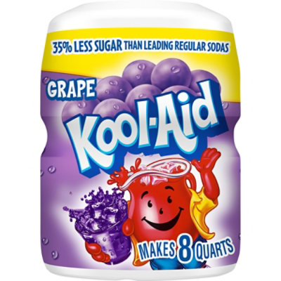 Kool-Aid Sugar-Sweetened Grape Artificially Flavored Powdered Soft Drink Mix Canister - 19 Oz - Image 2