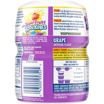 Kool-Aid Sugar-Sweetened Grape Artificially Flavored Powdered Soft Drink Mix Canister - 19 Oz - Image 7