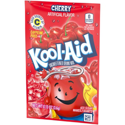 Kool-Aid Unsweetened Cherry Artificially Flavored Powdered Soft Drink Mix Packet - 0.13 Oz - Image 9