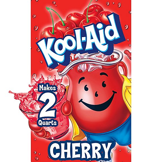 Kool-Aid Unsweetened Cherry Artificially Flavored Powdered Soft Drink Mix Packet - 0.13 Oz