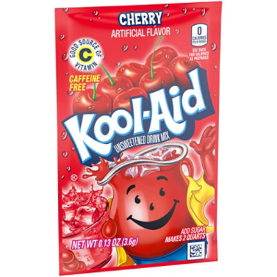 Kool-Aid Unsweetened Cherry Artificially Flavored Powdered Soft Drink Mix Packet - 0.13 Oz - Image 8