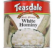 Teasdale Hominy White Can - 108 Oz