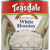 Teasdale Hominy White Can - 108 Oz