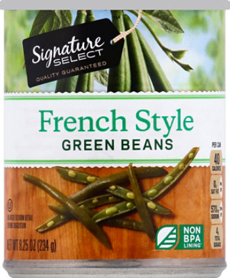 Signature SELECT Beans Green French Style Can - 8 Oz - Image 2