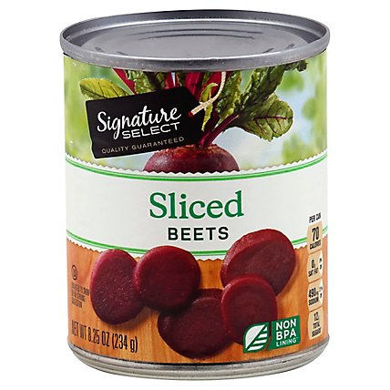 Signature SELECT Beets Sliced Can - 8.25 Oz - Image 1