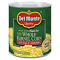 Del Monte Fresh Cut Corn Whole Kernel Golden Sweet No Salt Added - 8.75 Oz - Image 1