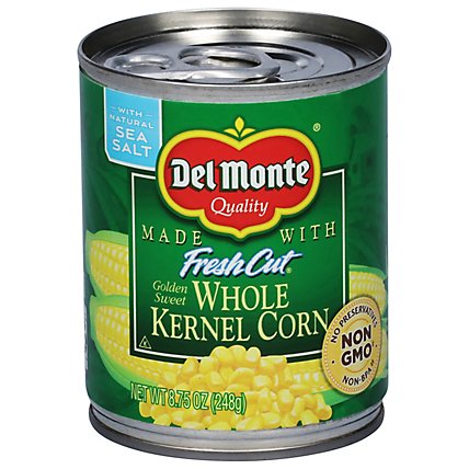 Del Monte Fresh Cut Corn Whole Kernel Golden Sweet with Natural Sea Salt - 8.75 Oz - Image 2