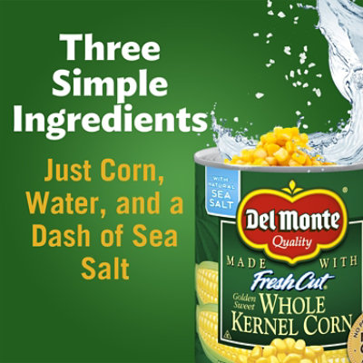 Del Monte Fresh Cut Corn Whole Kernel Golden Sweet with Natural Sea Salt - 8.75 Oz - Image 4