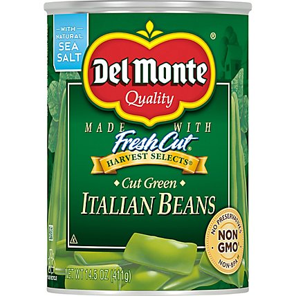 Del Monte Harvest Selects Beans Italian Cut with Natural Sea Salt - 14.5 Oz - Image 2