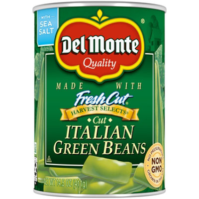 Del Monte Harvest Selects Beans Italian Cut with Natural Sea Salt - 14.5 Oz - Image 1