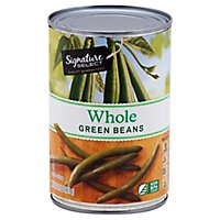 Signature SELECT Beans Green Whole Can - 14.5 Oz - Image 1