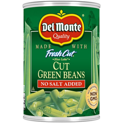 Del Monte Fresh Cut Green Beans Cut Blue LakeNo Salt Added - 14.5 Oz - Image 1