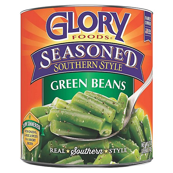 Glory Foods Seasoned Southern Style Green Beans - 27 Oz