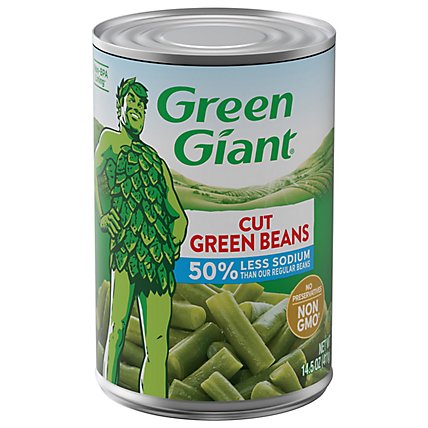 Green Giant Beans Green Cut Low Sodium - 14.5 Oz - Image 3