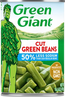 Green Giant Beans Green Cut Low Sodium - 14.5 Oz - Image 1