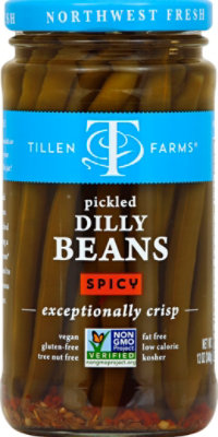 Tillen Farms Dilly Beans Pickled Spicy - 12 Oz - Image 2