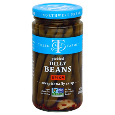 Tillen Farms Dilly Beans Pickled Spicy - 12 Oz - Image 1