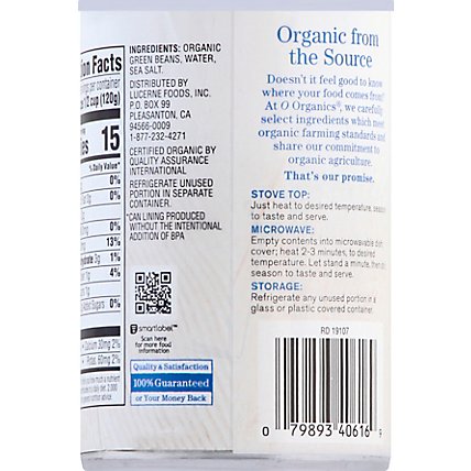 O Organics Organic Beans Green Cut - 14.5 Oz - Image 3