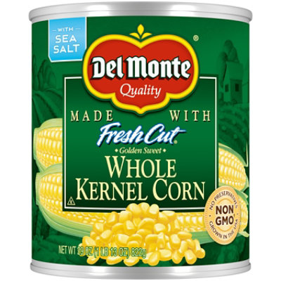 Del Monte Corn Whole Kernel Golden Sweet with Natural Sea Salt - 29 Oz