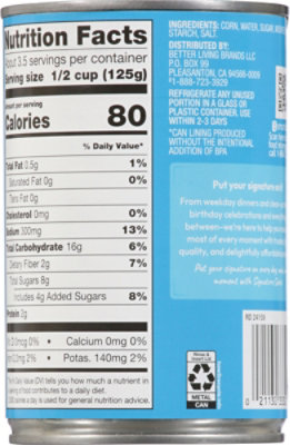 Signature SELECT Corn Golden Sweet Cream Style - 14.75 Oz - Image 5