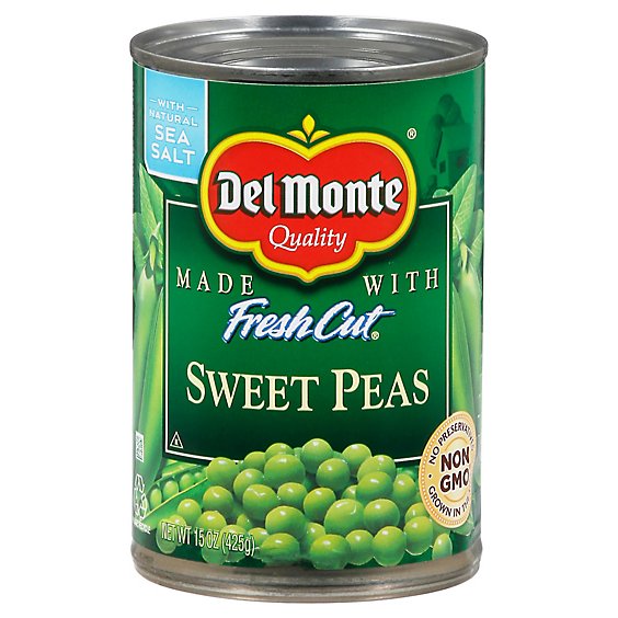 Del Monte Fresh Cut Peas Sweet with Natural Sea Salt - 15 Oz
