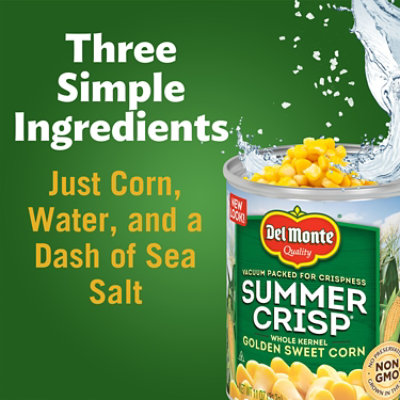 Del Monte Summer Crisp Corn Whole Kernel Golden Sweet - 11 Oz - Image 2