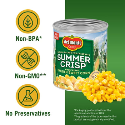 Del Monte Summer Crisp Corn Whole Kernel Golden Sweet - 11 Oz - Image 5