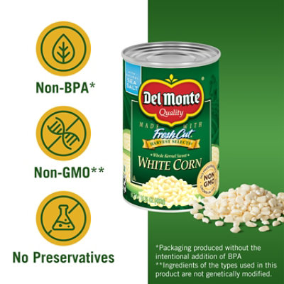 Del Monte Harvest Selects Corn White Whole Kernel Sweet - 15.25 Oz - Image 2