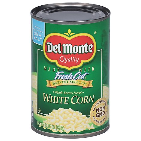 Del Monte Harvest Selects Corn White Whole Kernel Sweet - 15.25 Oz