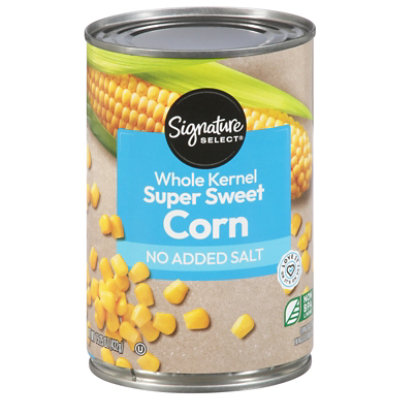 Signature SELECT Corn Whole Kernel Golden Sweet Not Salt Added Can - 15.25 Oz - Image 3