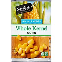 Signature SELECT Corn Whole Kernel Golden Sweet Not Salt Added Can - 15.25 Oz - Image 2