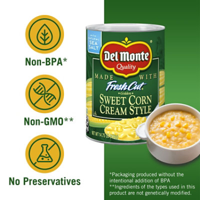 Del Monte Fresh Cut Corn Cream Style Golden Sweet - 14.75 Oz - Image 3