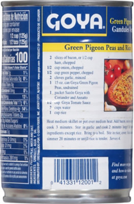 Goya Pigeon Peas Green Premium - 15 Oz - Image 6