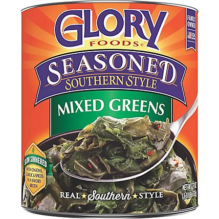 Glory Foods Seasoned Southern Style Greens Mixed - 27 Oz - Image 2