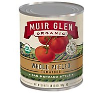 Muir Glen Tomatoes Organic Peeled Whole San Marzano Style - 28 Oz