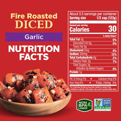 Hunt's Fire Roasted Diced Tomatoes With Garlic - 14.5 Oz - Image 3