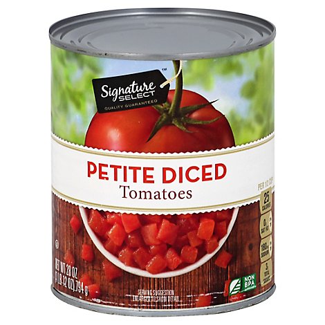 Signature SELECT Tomatoes Diced Petite - 28 Oz