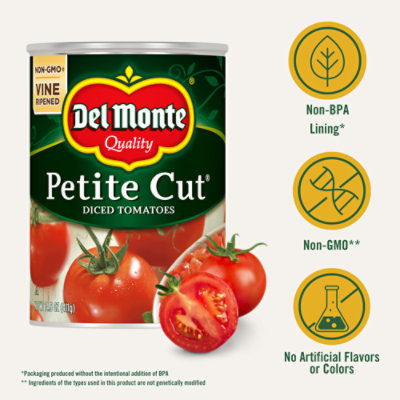 Del Monte Tomatoes Diced Petite Cut - 14.5 Oz - Image 3