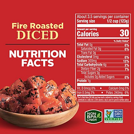 Hunt's Fire Roasted Diced Tomatoes - 14.5 Oz - Image 4