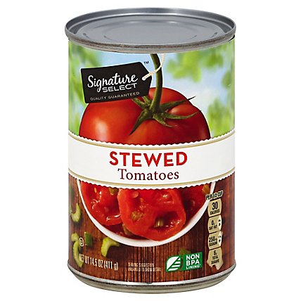 Signature SELECT Tomatoes Sliced Stewed - 14.5 Oz - Image 1