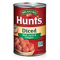 Hunt's Diced Tomatoes With Basil Garlic & Oregano - 14.5 Oz - Image 2