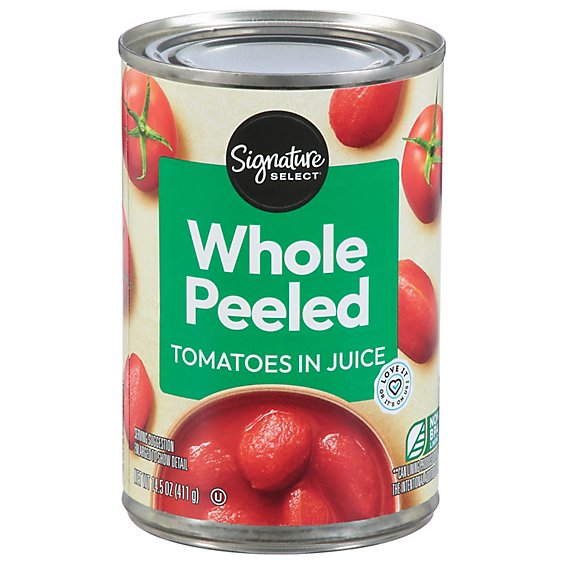 Signature SELECT Tomatoes Peeled Whole - 14.5 Oz