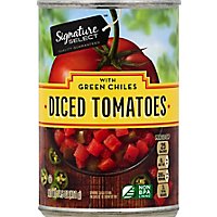 Signature SELECT Tomatoes Diced Petite With Green Chilies - 14.5 Oz - Image 2
